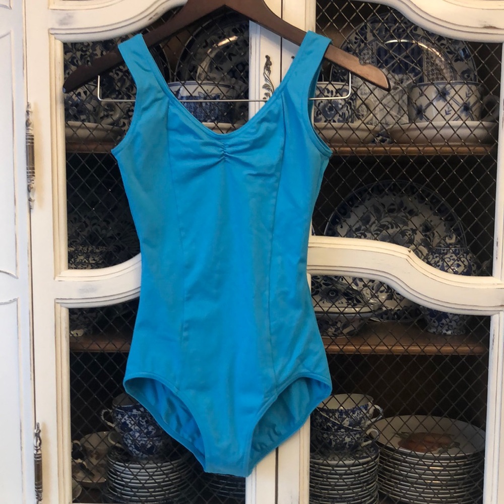Aqua Capezio perfect shape leotard!!